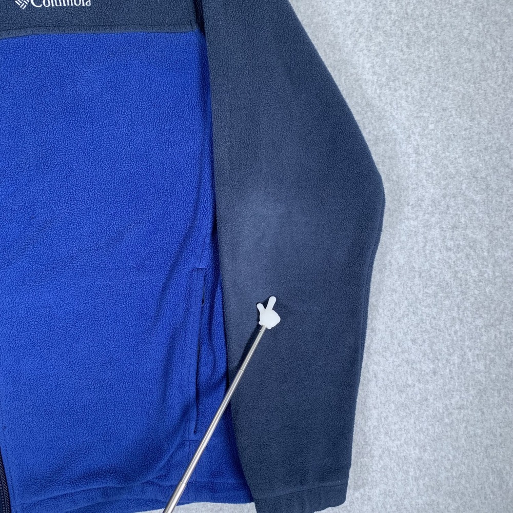 Columbia Fleece Jacket Mens Large Blue Colorblock Full Zip WM3220 Outdoor - Picture 16 of 16